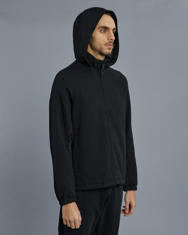 Alessandro Dell´acqua Detachable Hood Track Jacket Black