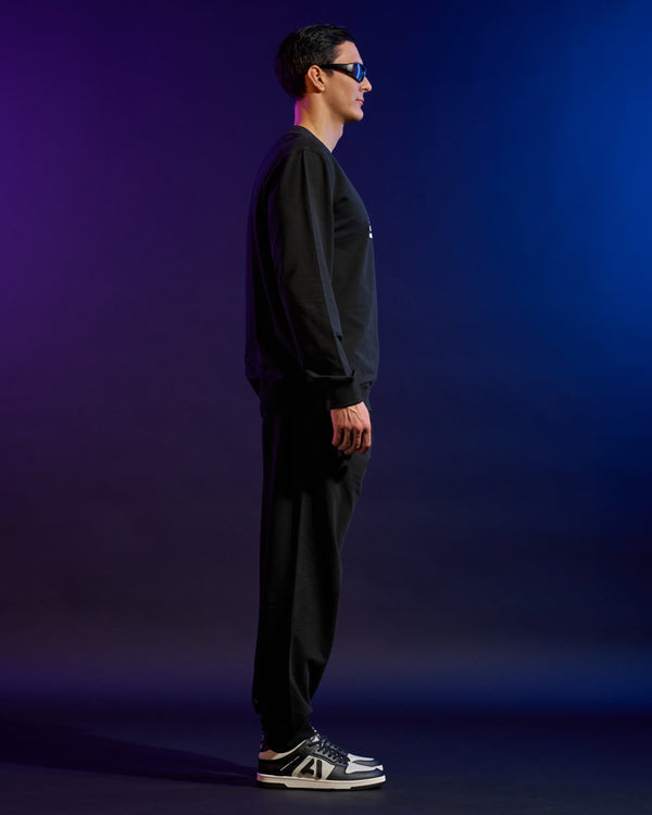 Alessandro Dell´acqua Distorted ADA Print Sweatshirt Black