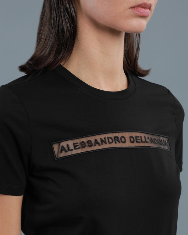 Alessandro Dell´acqua Embroidered Patch T-Shirt Black