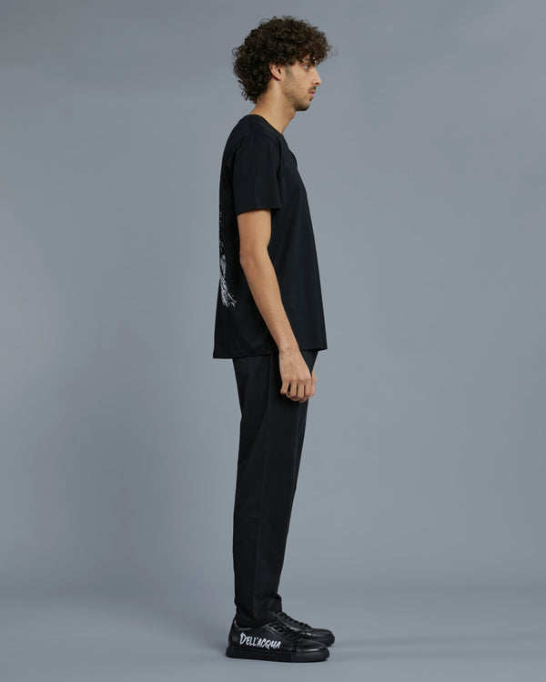 Alessandro Dell´acqua Graphic ADA Print T-Shirt Black