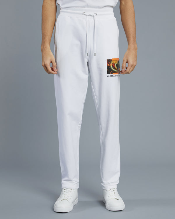 Alessandro Dell´acqua Graphic And Brand Print Track Pants White