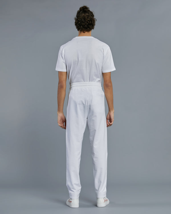 Alessandro Dell´acqua Graphic And Brand Print Track Pants White