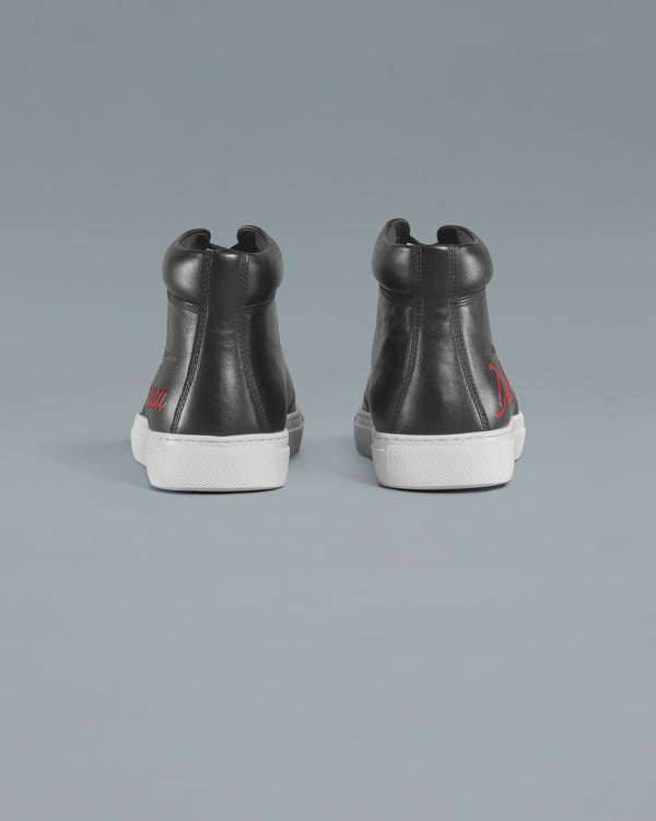 Alessandro Dell´acqua Hi-Cut Branding To Side Sneakers Black