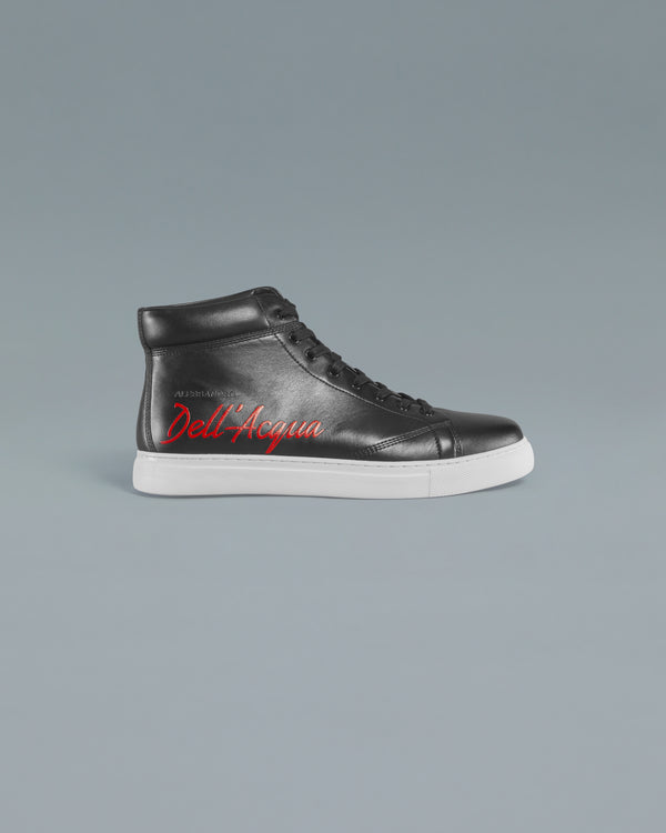 alessandro dell´acqua Hi-Cut Branding to Side Sneakers Black