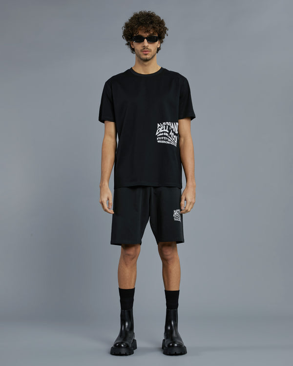 alessandro dell´acqua Illusion ADA Print T-Shirt Black