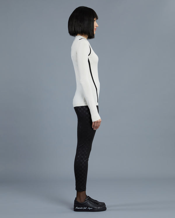 Alessandro Dell´acqua Illusion Effect Leggings Black