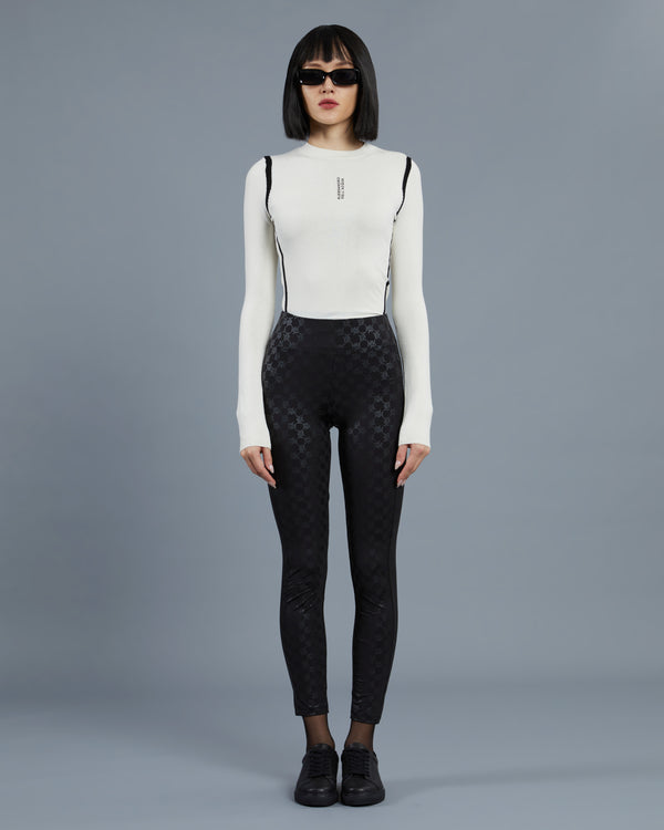 alessandro dell´acqua Illusion Effect Leggings Black