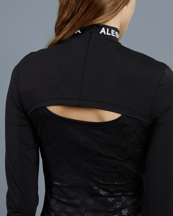 Alessandro Dell´acqua Illusion Effect Midi Dress Black