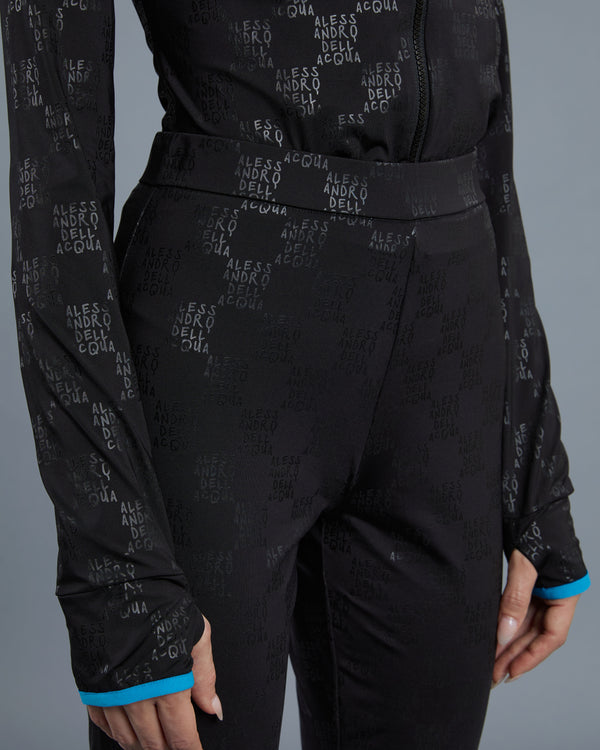 Alessandro Dell´acqua Illusion Effect Trousers Black