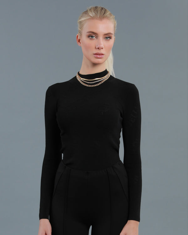 Alessandro Dell´acqua Logo Patch Panelled Leggings Black