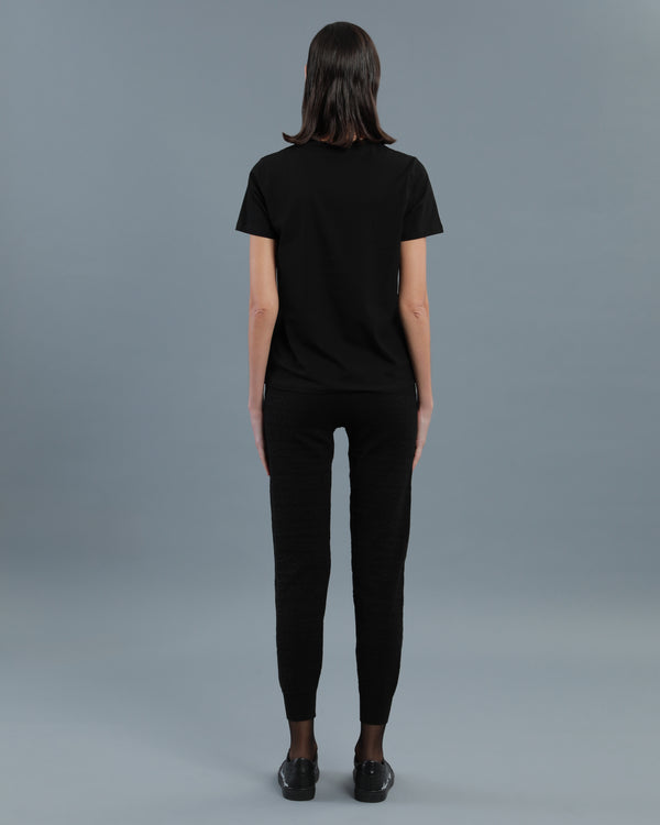 Alessandro Dell´acqua Logo Print Crew Neck T-Shirt Black
