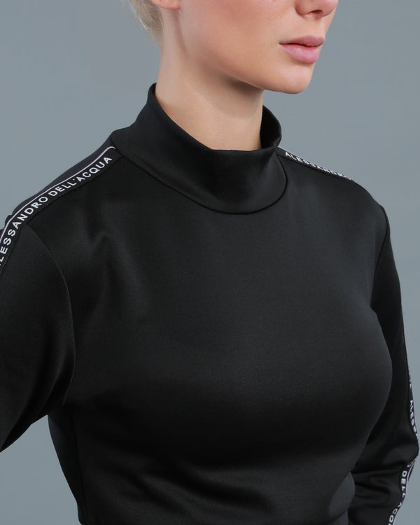 Alessandro Dell´acqua Logo Tape Tracksuit Set Black