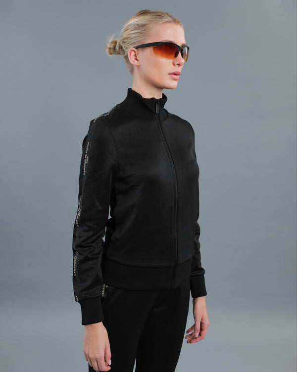 Alessandro Dell´acqua Logo Tape Tracksuit Set Black