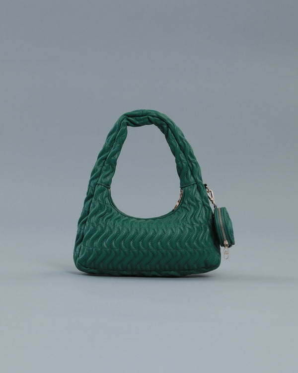 Alessandro Dell´acqua Matelassé Shoulder Bag In Green