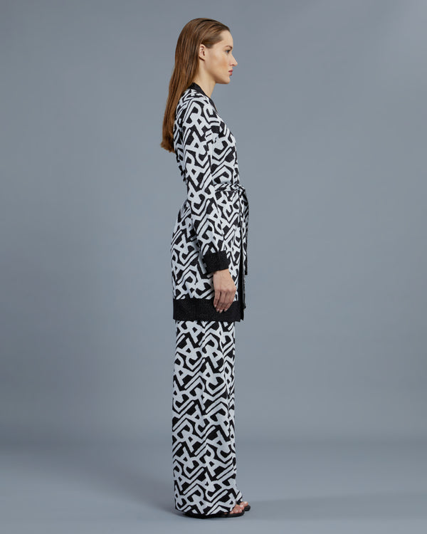 Alessandro Dell´acqua Metallic Patterned Cardigan Black