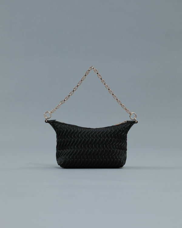 Alessandro Dell´acqua Mini Quilted Shoulder Bag In Black