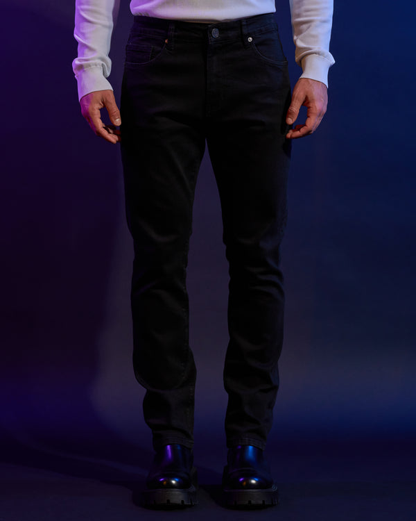 Alessandro Dell´acqua Monochrome ADA Back Slim Fit Jeans Black