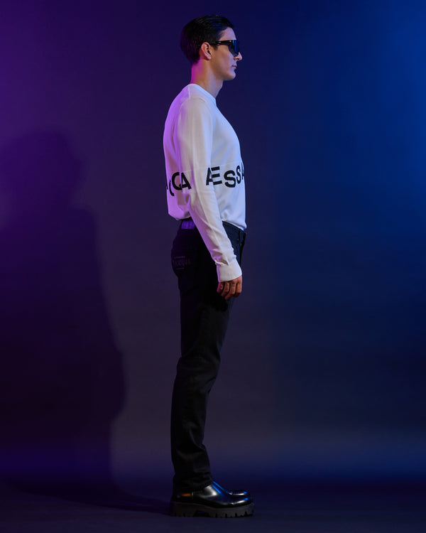 Alessandro Dell´acqua Monochrome ADA Back Slim Fit Jeans Black