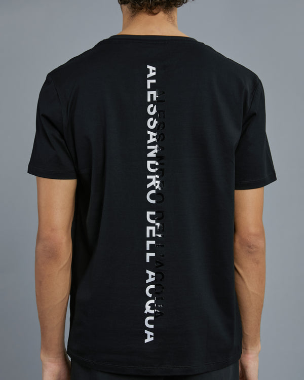 Alessandro Dell´acqua Monochrome ADA Print T-Shirt Black