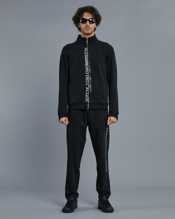 alessandro dell´acqua Monochrome ADA Print Track Jacket Black