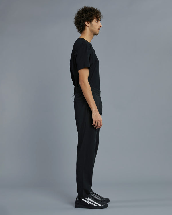 Alessandro Dell´acqua Monochrome ADA Print Track Pants Black