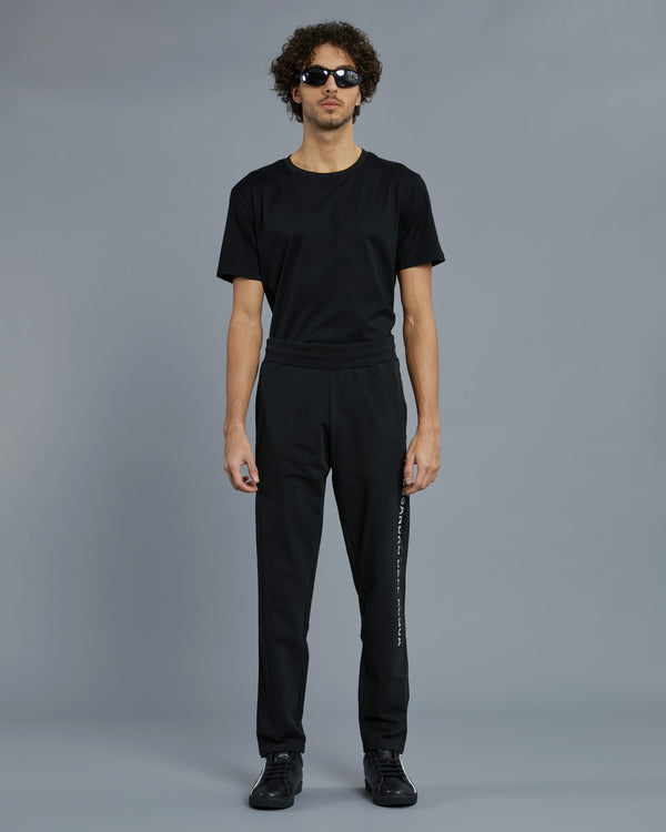 alessandro dell´acqua Monochrome ADA Print Track Pants Black
