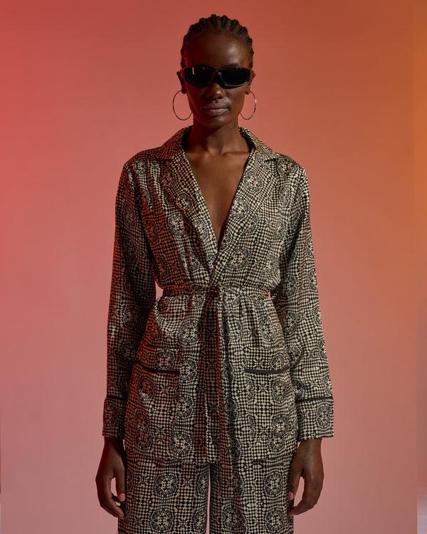 alessandro Dell´acqua Monochrome Patterned Blazer Multi