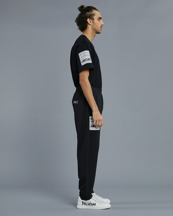 Alessandro Dell´acqua Patched Side Track Pants Black