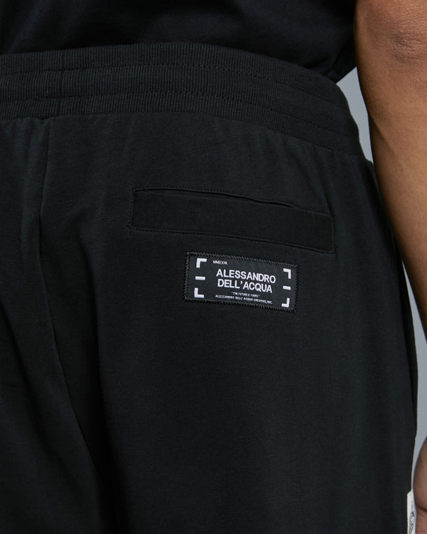 Alessandro Dell´acqua Patched Side Track Pants Black