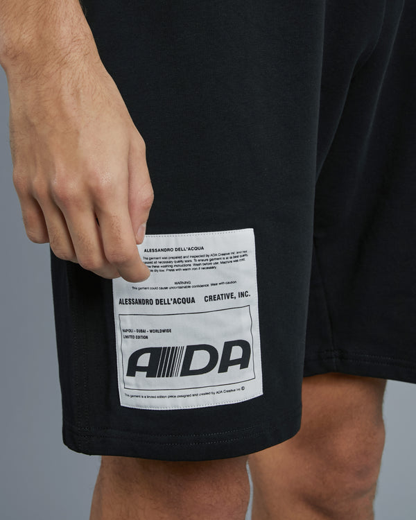 Alessandro Dell´acqua Patched Side Track Shorts Black