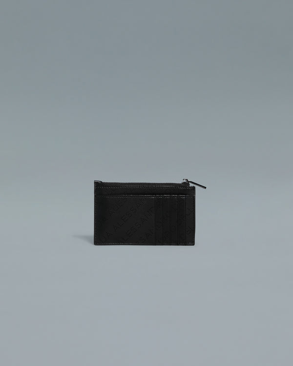 Alessandro Dell´acqua Perforated ADA Card Holder Black