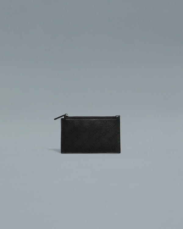 alessandro dell´acqua Perforated ADA Card Holder Black