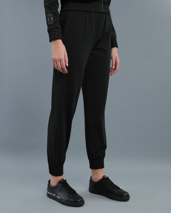 Alessandro Dell´acqua Piped Jersey Tracksuit Set Black