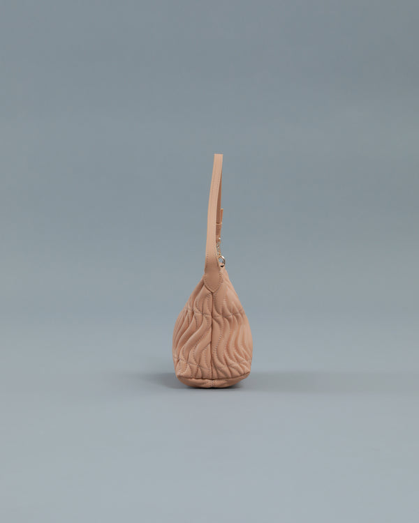 Alessandro Dell´acqua Quilted Shoulder Bag In Beige