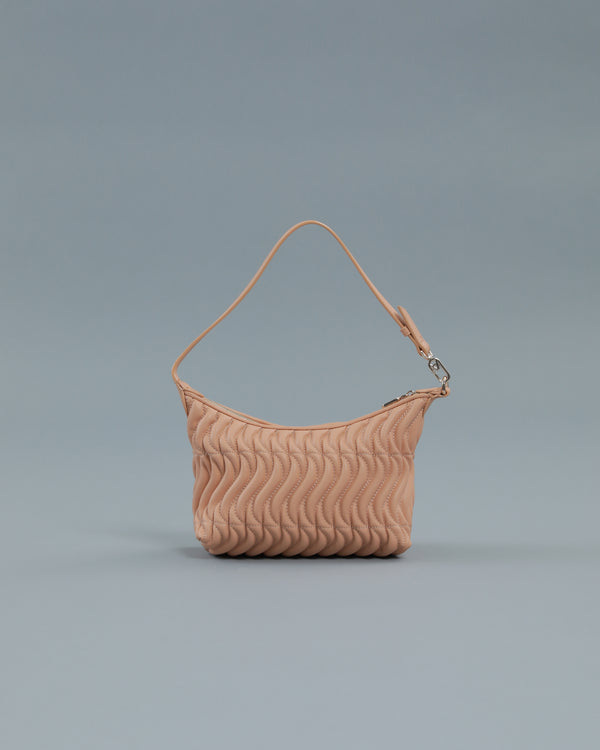 Alessandro Dell´acqua Quilted Shoulder Bag In Beige