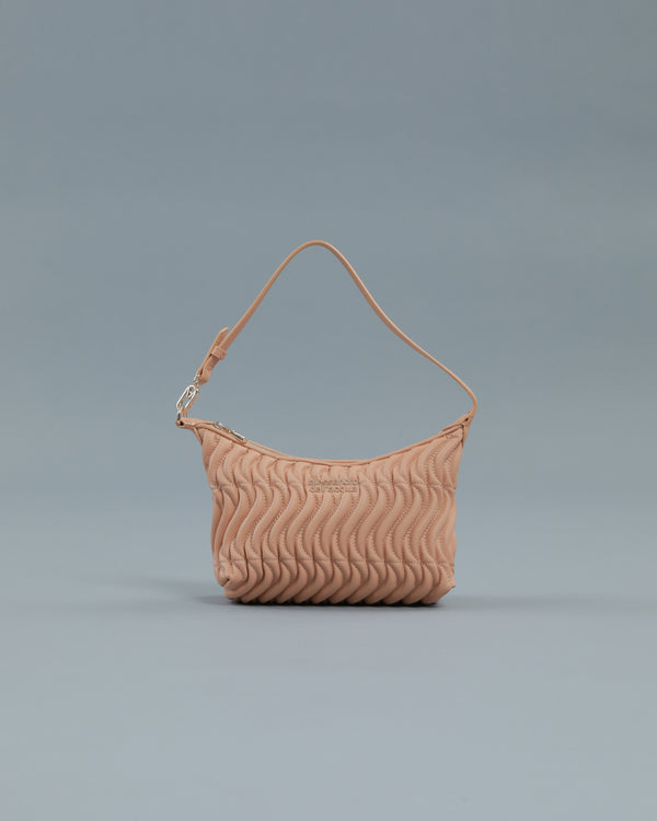 alessandro dell´acqua Quilted Shoulder Bag in Beige