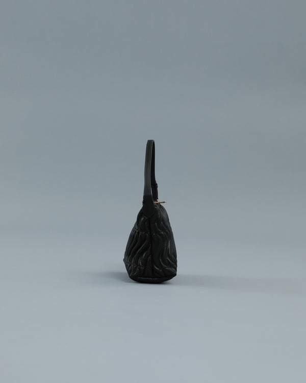 Alessandro Dell´acqua Quilted Shoulder Bag In Black