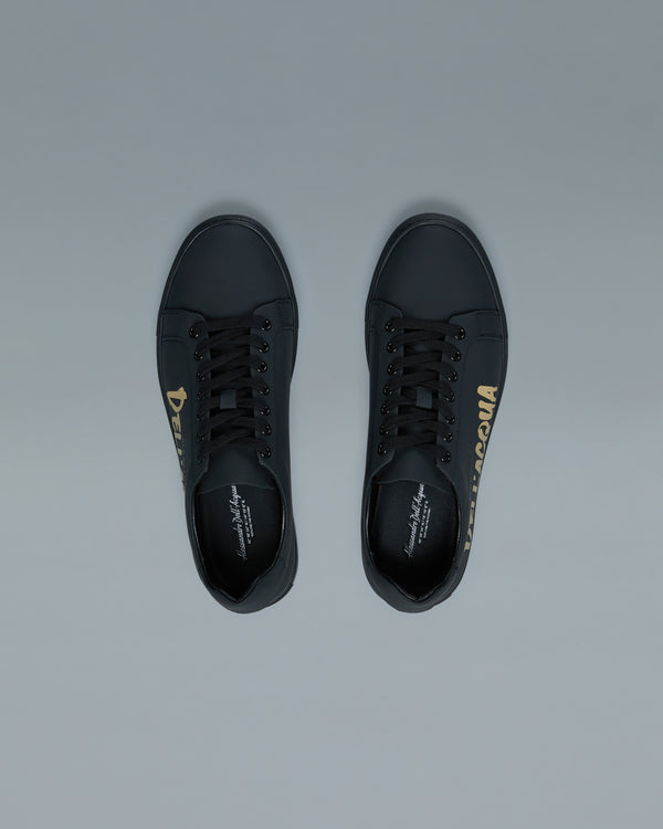 Alessandro Dell´acqua Script ADA Print Sneakers Black