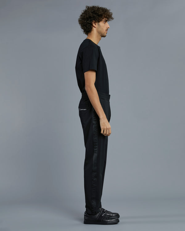 Alessandro Dell´acqua Side Brand Taped Track Pants Black