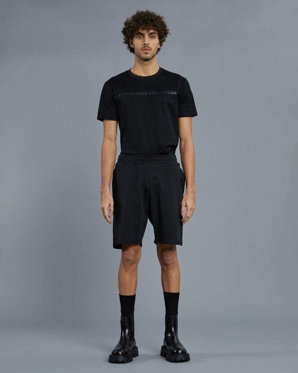 alessandro dell´acqua Solid Tone Track Shorts Black