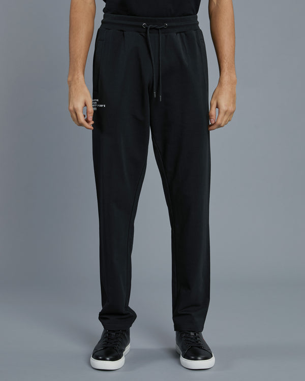 Alessandro Dell´acqua Statement Print Track Pants Black