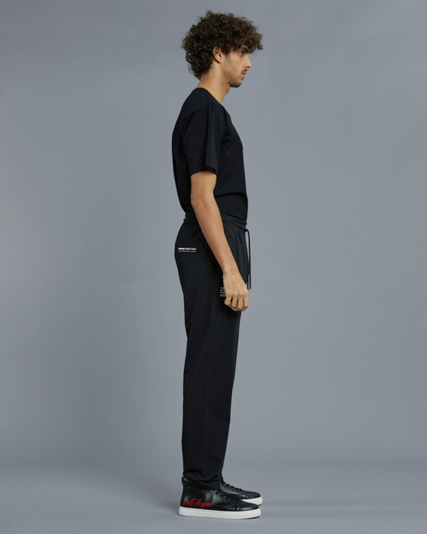 Alessandro Dell´acqua Statement Print Track Pants Black