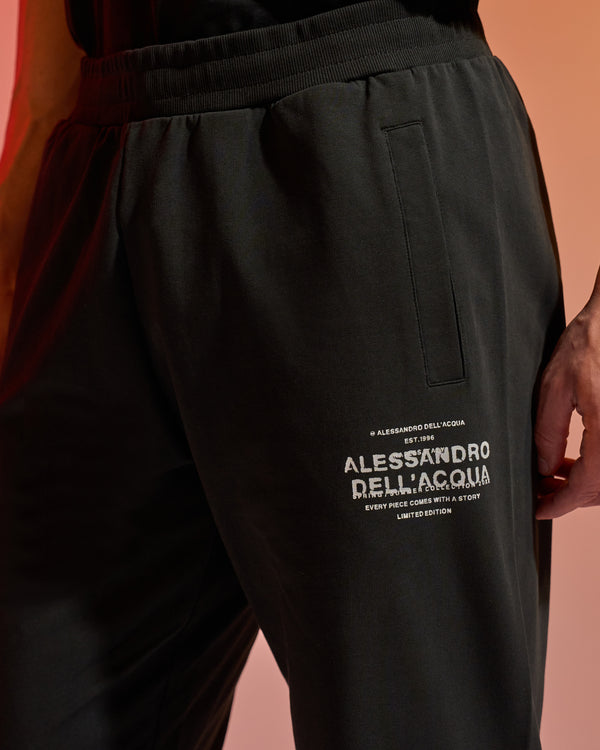 Alessandro Dell´acqua Subtle ADA Print Track Pants Black