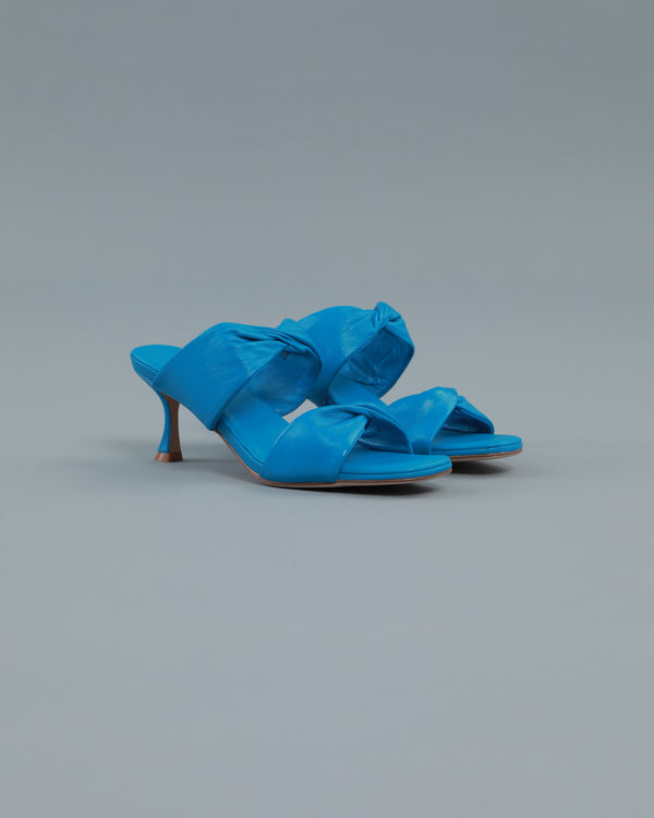 Alessandro Dell´acqua Twist Strap Heeled Sandals Blue