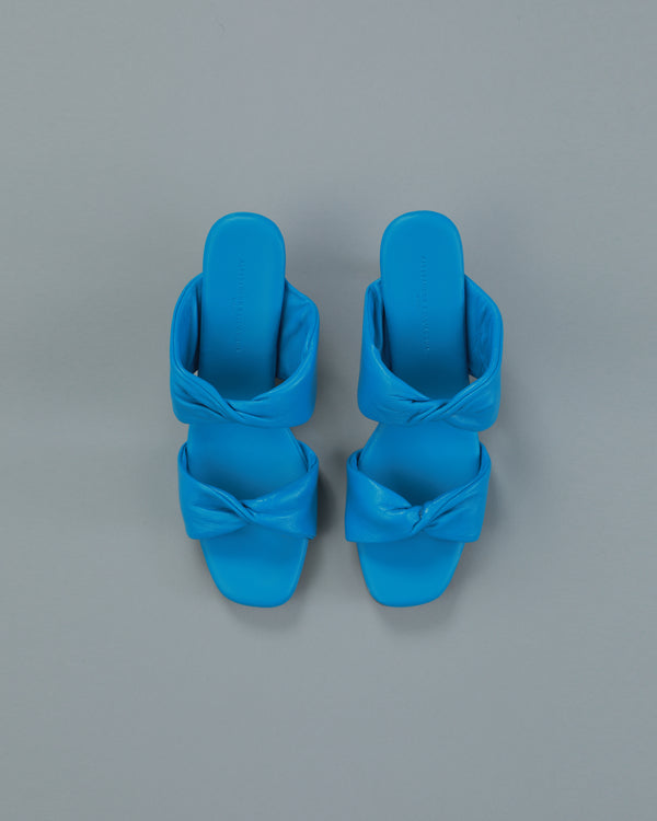 Alessandro Dell´acqua Twist Strap Heeled Sandals Blue