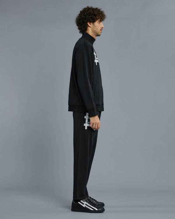 Alessandro Dell´acqua Typographical ADA Print Track Jacket Black