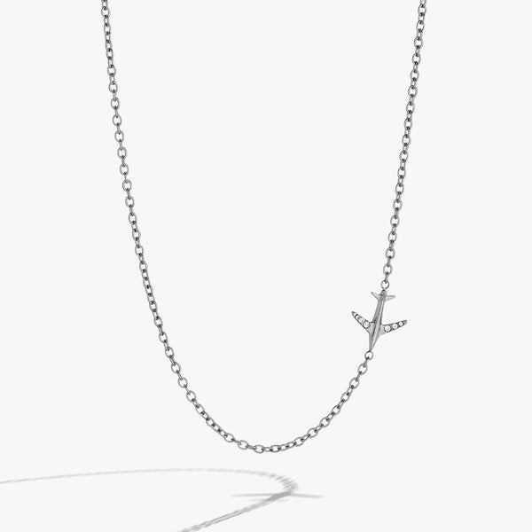 Alex And Ani Airplane Inline Necklace