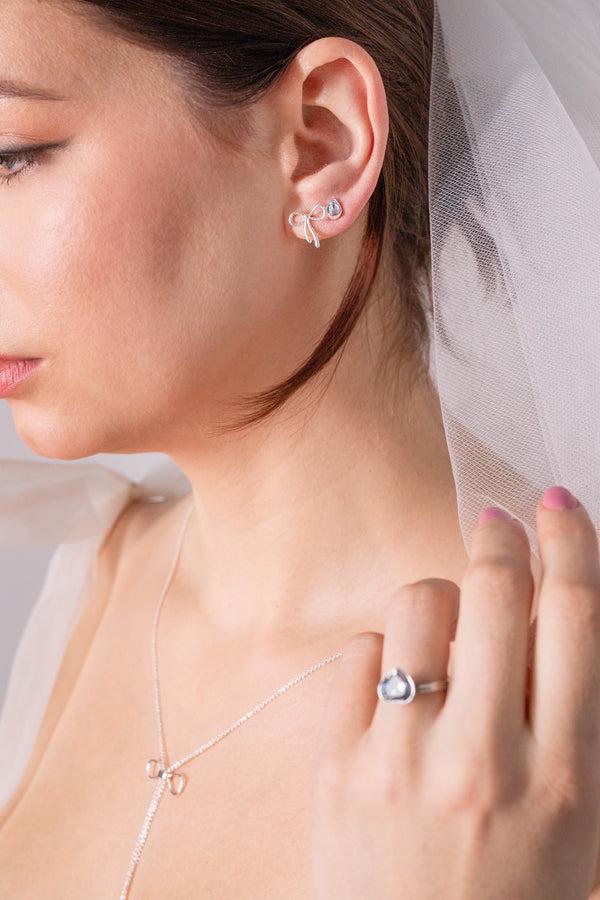 Alex And Ani Bow & Teardrop Stud Earring Set