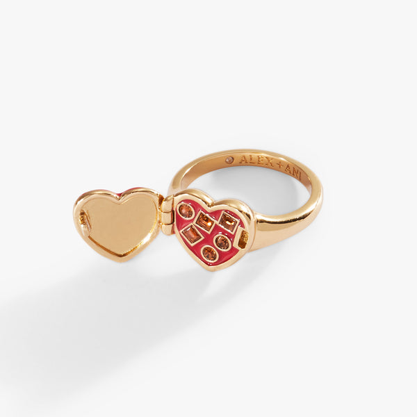 Alex And Ani Box Of Chocolate Locket Ring