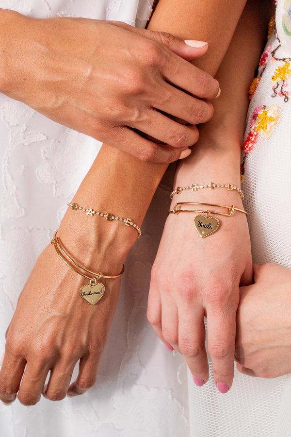 Alex And Ani "Bride" Crystal Tennis Bracelet